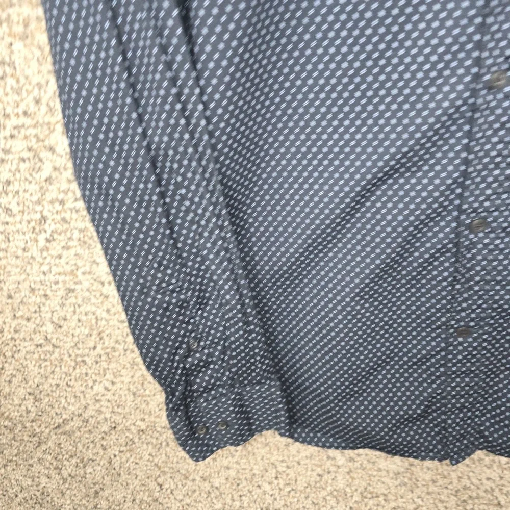 Banana Republic Shirt Mens XL Blue Button Up Slim Fit Custom 078 Wash Shirt